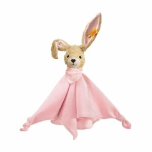 Steiff Hoppel Hase Schmusetuch 28 cm rosa