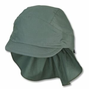 Sterntale Schirmmütze mit Nackenschutz dunkelgrün