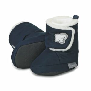 Sterntaler Baby-Schuh Weblabel Eisbär marine