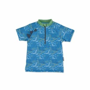 Sterntaler Kurzarm-Schwimmshirt Dino blau