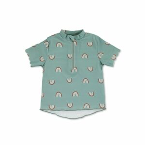 Sterntaler Kurzarm-Schwimmshirt Regenbogen grün