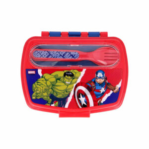 Stor Lunchset Avengers Comic Heroes 3er Set blau-rot