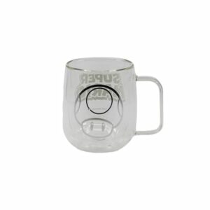 Stor doppelwandige Tasse Super Mario 290 ml transparent