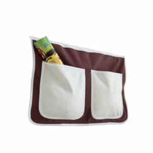 TICAA Kinder Bett-Tasche für Hochbett und Etagenbett Braun-Beige