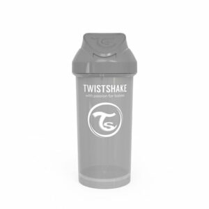 TWISTSHAKE Strohhalmflasche Straw Cup 360 ml 12+ Monate pastel grau