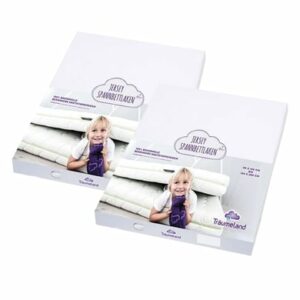 Träumeland Jersey Spannbetttuch Jersey weiß 90 x 200 cm 2er Pack