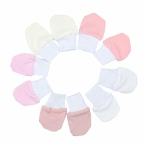 TupTam Baby Handschuhe Neugeborene Kratzhandschuhe rosa/gelb