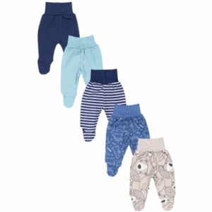 TupTam Baby Hose mit Fuß 5er Pack grau