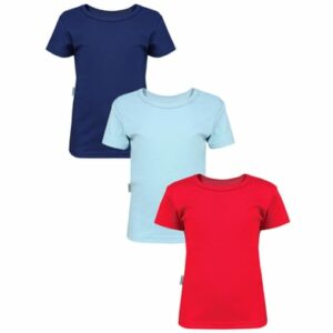 TupTam Baby Jungen Sommer Kurzarm T-Shirt 3er Pack dunkelblau
