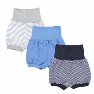 TupTam Baby Kurze Sommershorts 3er Pack blau/grau