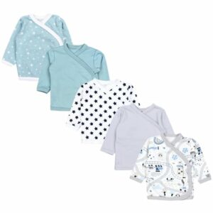 TupTam Baby Langarm Wickelshirt 5er Set mint