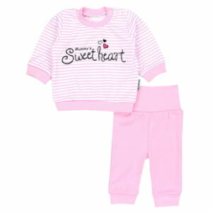 TupTam Baby Mädchen Langarmshirt Babyhose Outfit 2teilig rosa