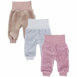TupTam Baby Mädchen Nicki Hose 3er Pack beige/rosa