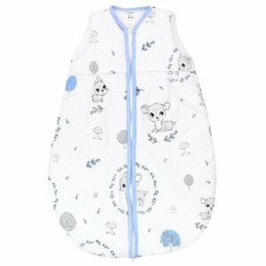 TupTam Baby Schlafsack Wattiert ohne Ärmel white denim