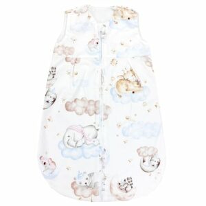 TupTam Baby Sommer Schlafsack Ärmellos Unwattiert weiß/beige