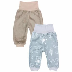 TupTam Baby Unisex Fleece Hose Babyhose Jogginghose Winter Warm beige/grau