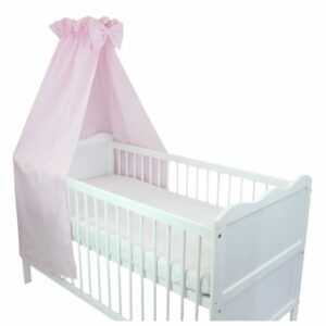 TupTam Babybett Himmel mit Schleifchen altrosa