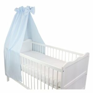 TupTam Babybett Himmel mit Schleifchen blau