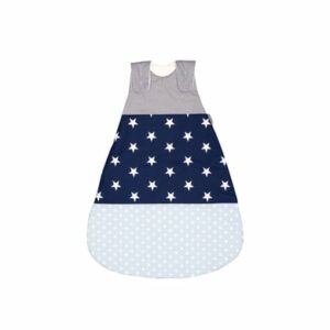 ULLENBOOM® Schlafsack Blau Hellblau Grau