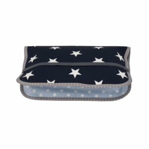 Ullenboom Patchwork Windeltasche - Blau Hellblau Grau