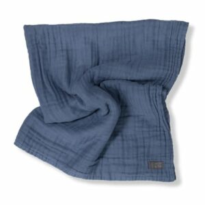 VINTER&BLOOM Kuscheldecke Layered Muslin Storm Blue