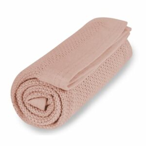 VINTER&BLOOM Kuscheldecke Soft Grid Cloud Pink