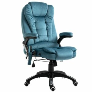 Vinsetto Bürostuhl mit Massage- und Wärmefunktion blau