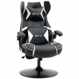Vinsetto Gamingsessel mit Lautsprecher weiß