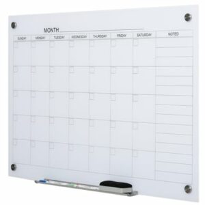 Vinsetto Kalendertafel mit Radiergummi und 4 Markern weiß