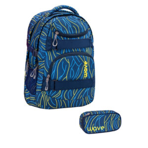 WAVE Rucksack Infinity Set 2-teilig Yellow Lines