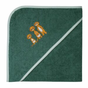 WÖRNER SÜDFROTTIER Kapuzenbadetuch Erdmännchen pinie