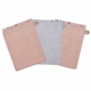 WÖRNER SÜDFROTTIER Waschhandschuh Lamas rosa 3er Pack