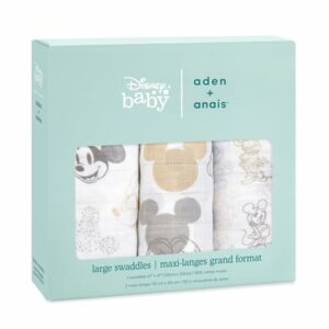 aden + anais™ Pucktücher Mickey Mouse + Minnie Mouse 3er-Pack