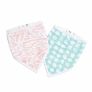 aden + anais™ essentials Baumwoll-Musselin-Bandana / Lätzchen tropicalia 2er Pack