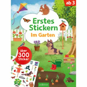 arsEdition Erstes Stickern – Im Garten