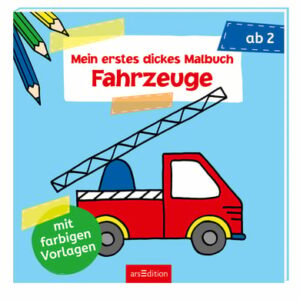 arsEdition Mein erstes dickes Malbuch - Fahrzeuge