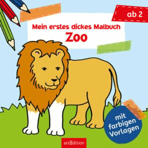 arsEdition Mein erstes dickes Malbuch – Zoo