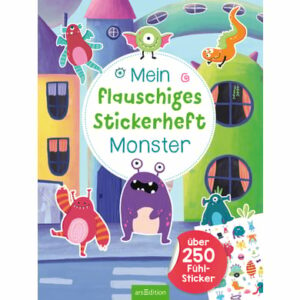 arsEdition Mein flauschiges Stickerheft Monster