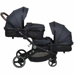 babyGO Geschwisterwagen Twinner Grey