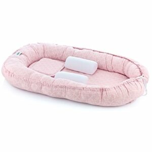 babyJem Babynest mit Seiten und Kopfschutz pink