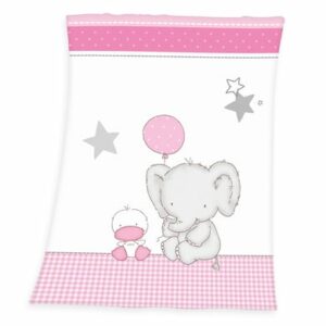 babybest® Kinderdecke Kleiner Elefant 75 x 100 cm