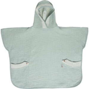 bébé jou® Badeponcho Green Cotton Pink