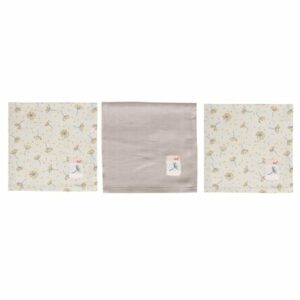 bébé jou® Mull Spucktücher 3er Pack Fabulous Wish Grey