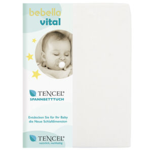 bebella vital Spannbetttuch 40 x 90cm weiß