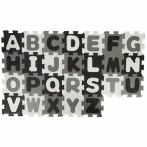 bieco Puzzlematte Buchstaben schwarz weiß