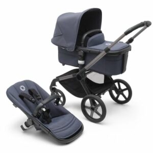 bugaboo Kinderwagen Fox 5 mit Liegewanne und Sitz Graphite/Stormy Blue