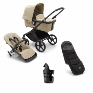 bugaboo Kinderwagen Fox Cub Complete Black/Desert Beige