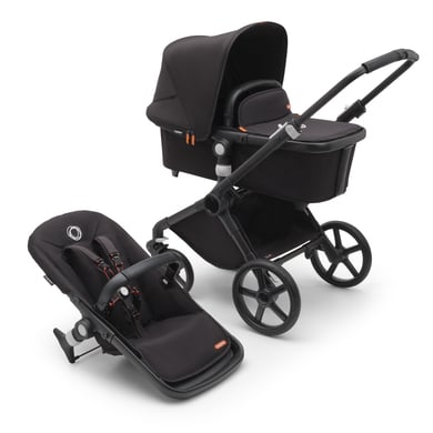 bugaboo Kinderwagen Fox Cub mit Liegeaufsatz und Sitz Black/Midnight Black