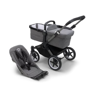 bugaboo Kombikinderwagen Donkey 5 Base Graphite/Grey Melange