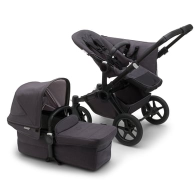 bugaboo Kombikinderwagen Donkey 5 Mineral Mono Complete Black/Washed Black